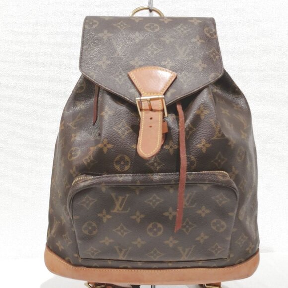 Authentic Louis Vuitton Backpack Montsouris GM EXTRA LARGE Monogram Bag Tote - Picture 4 of 16